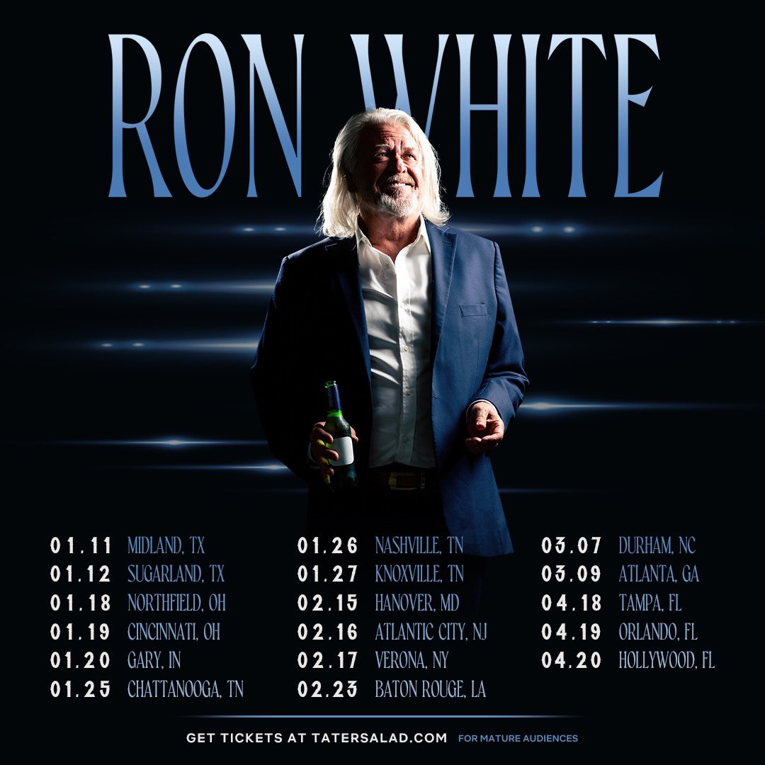 Ron White 2026 tour poster